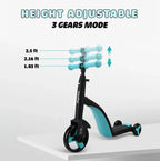GrowRide™ 3-in-1 Tricycle – Pedal, Balance & Skate for Kids 1–5 Years 🚲✨