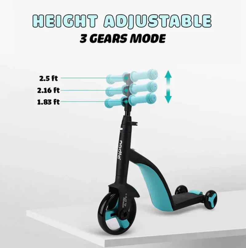 GrowRide™ 3-in-1 Tricycle – Pedal, Balance & Skate for Kids 1–5 Years 🚲✨
