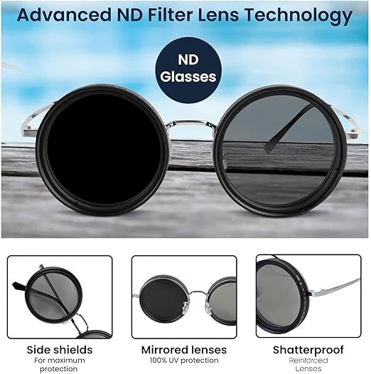Adjustable Vision Glasses with ND Filter – Precision Focus & UV Protection Eyewear
