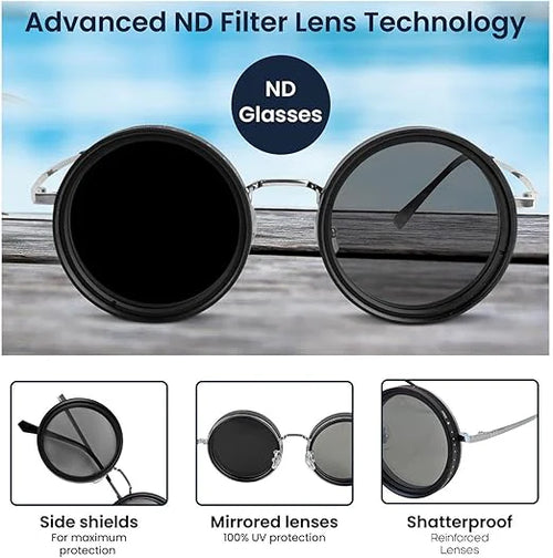 Adjustable Vision Glasses with ND Filter – Precision Focus & UV Protection Eyewear