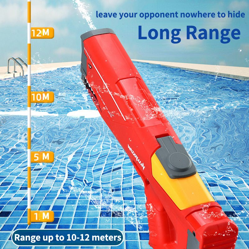 TurboBlast Electric Water Gun – High-Speed Firing & Long-Range Water Blaster for Kids & Adults