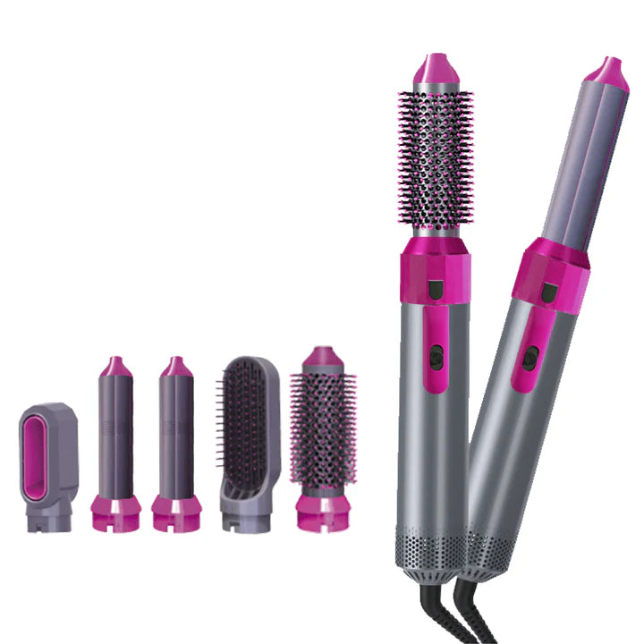 5-in-1 Airwrap Hair Styler – Blow Dryer, Curler, Straightener & Volumizer Brush
